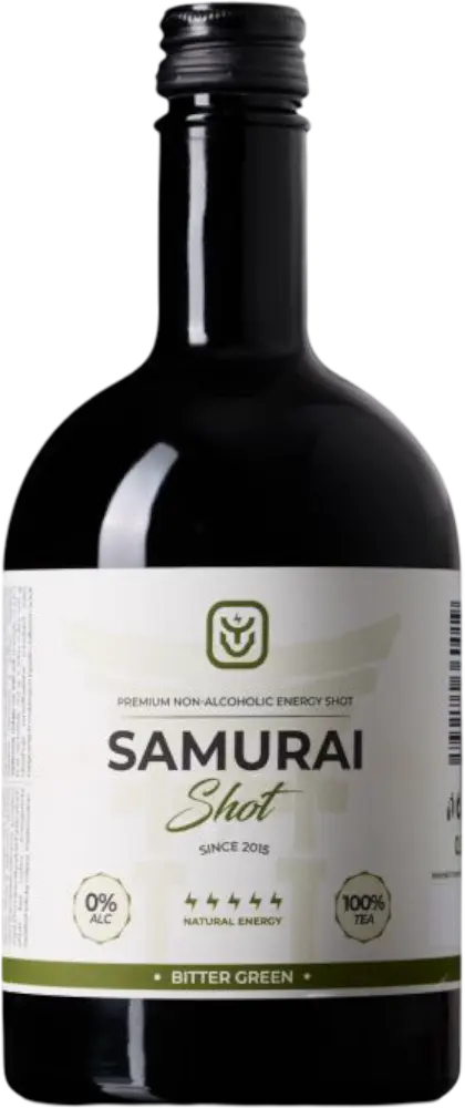 Drink Samurai Energetický nápoj Samurai Shot Bitter Green 0,5l