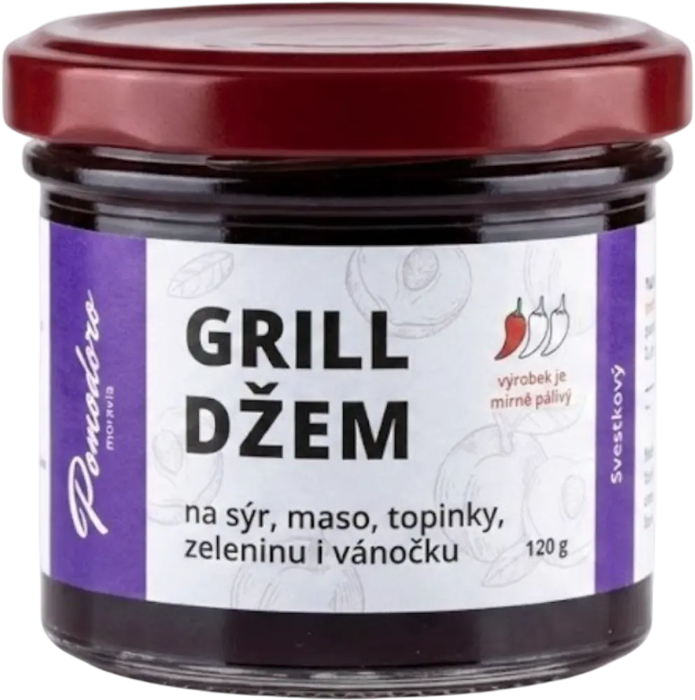 Pomodoro moravia Džem Grill švestkový s habanero yellow 120g