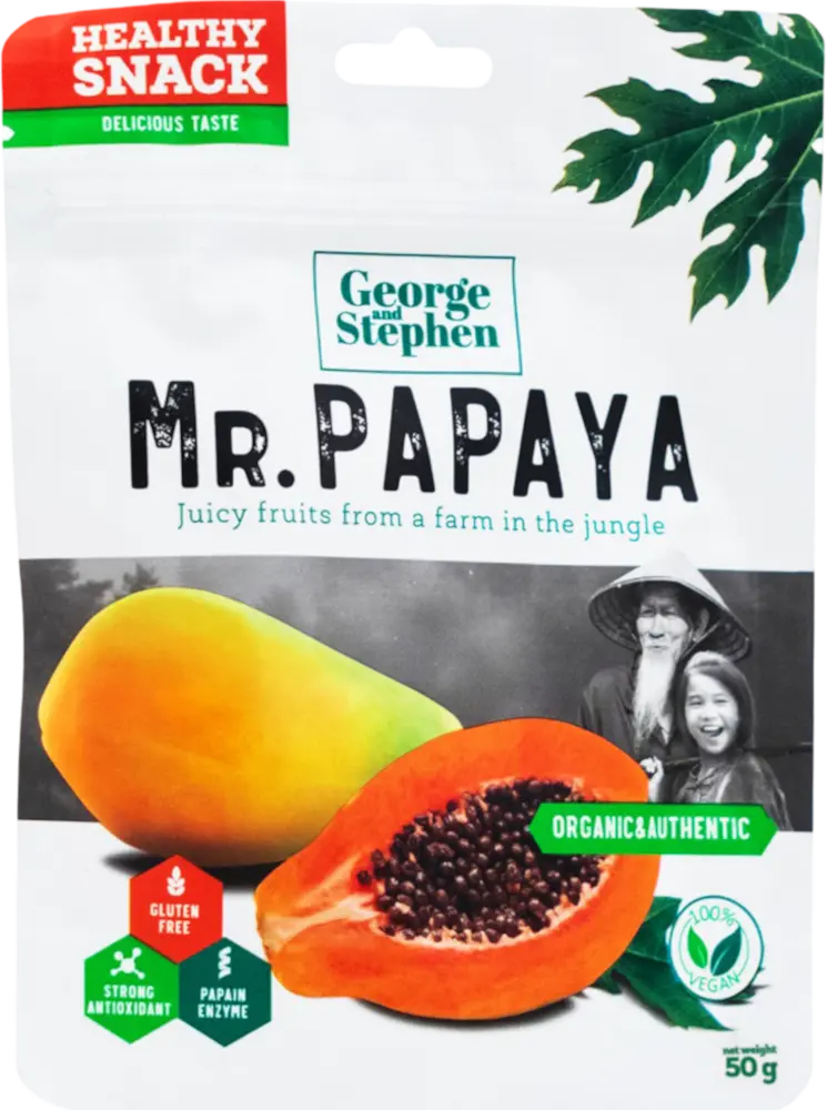 George and Stephen Sušená papája Mr. Papaya 50g