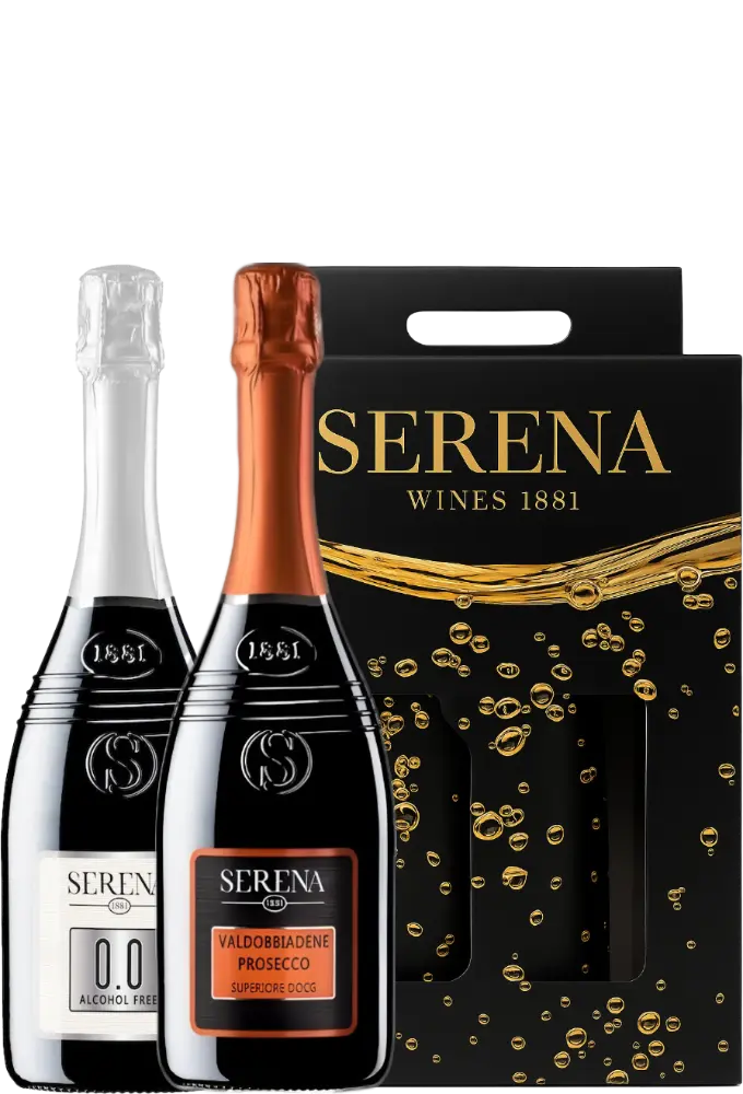 Serena Wines 1881 Set Serena DOCG Extra Dry a Zero + Dárkové Balení