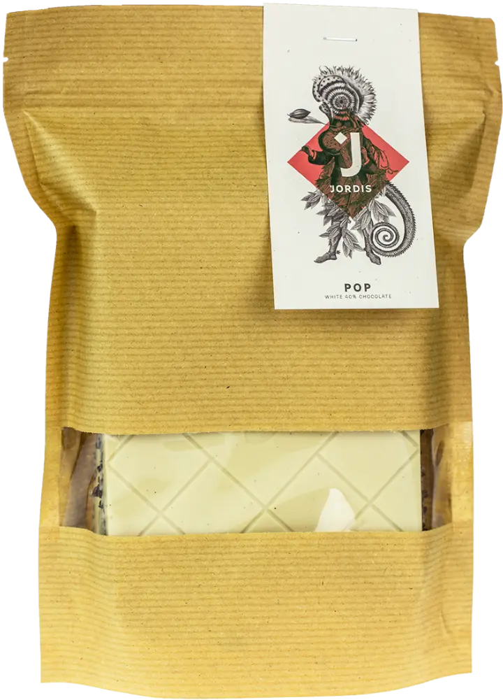 Jordi's Čokoláda bílá 40% s kousky bobů Jordi's 500g