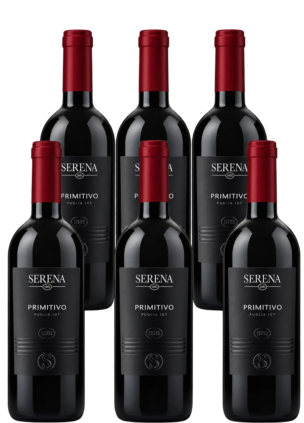 Serena Wines 1881 Set Terra Serena Primitivo Puglia 4+2 za 1 Kč