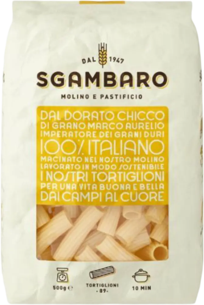 Sgambaro Těstoviny Tortiglioni Traf. Bronzo Sgambaro 500g