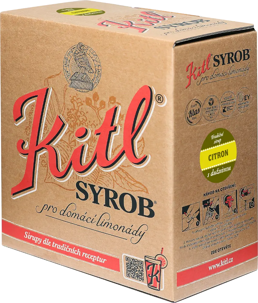 Kitl Kitl Syrob Citron s dužinou Bag in Box 5l