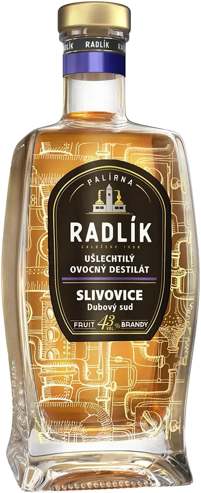 Palírna Radlík Slivovice Radlík DUB 0,5l 43%