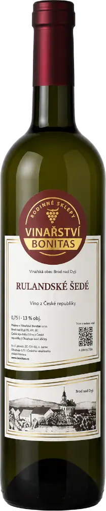 Vinařství Bonitas Bonitas Rulandské Šedé 2025
