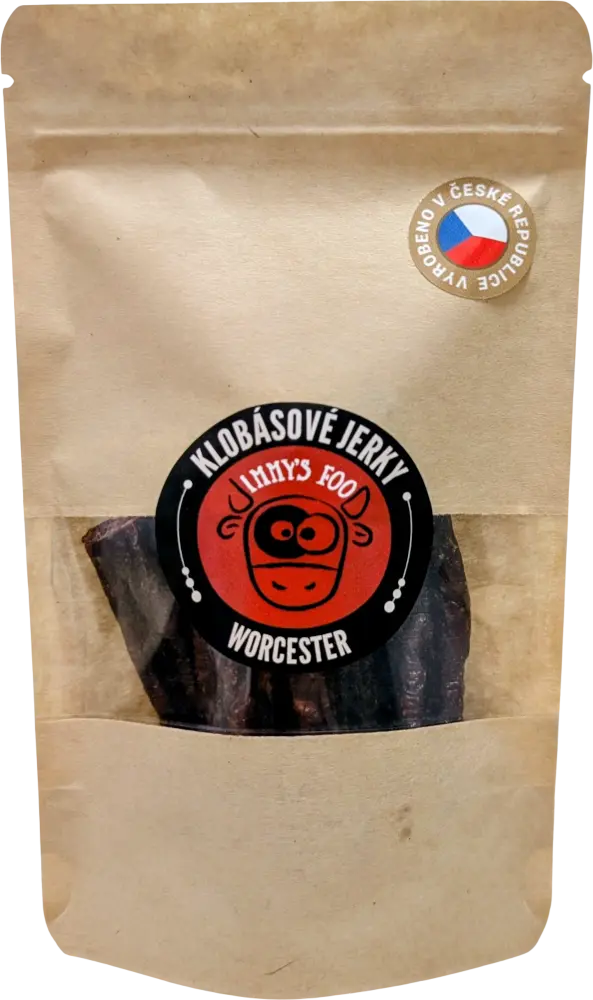 Jironi Food s.r.o. Jerky Klobása Worcester Jimmy's Food 60g