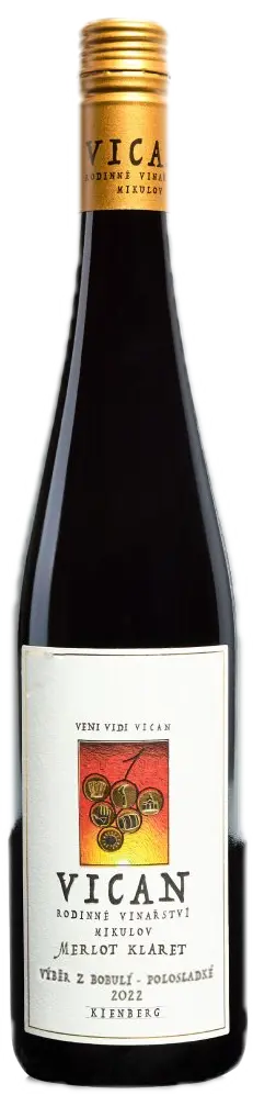 Vinařství Vican Vican Merlot Klaret Výběr z bobulí 2022