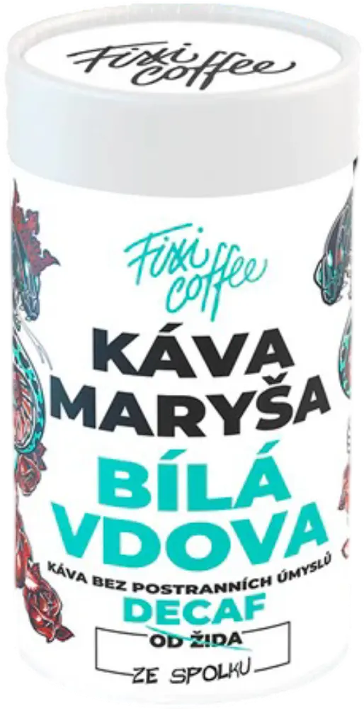Fixi Coffee Káva Fixi Coffee Bílá vdova bezkofeinová káva 250g tuba