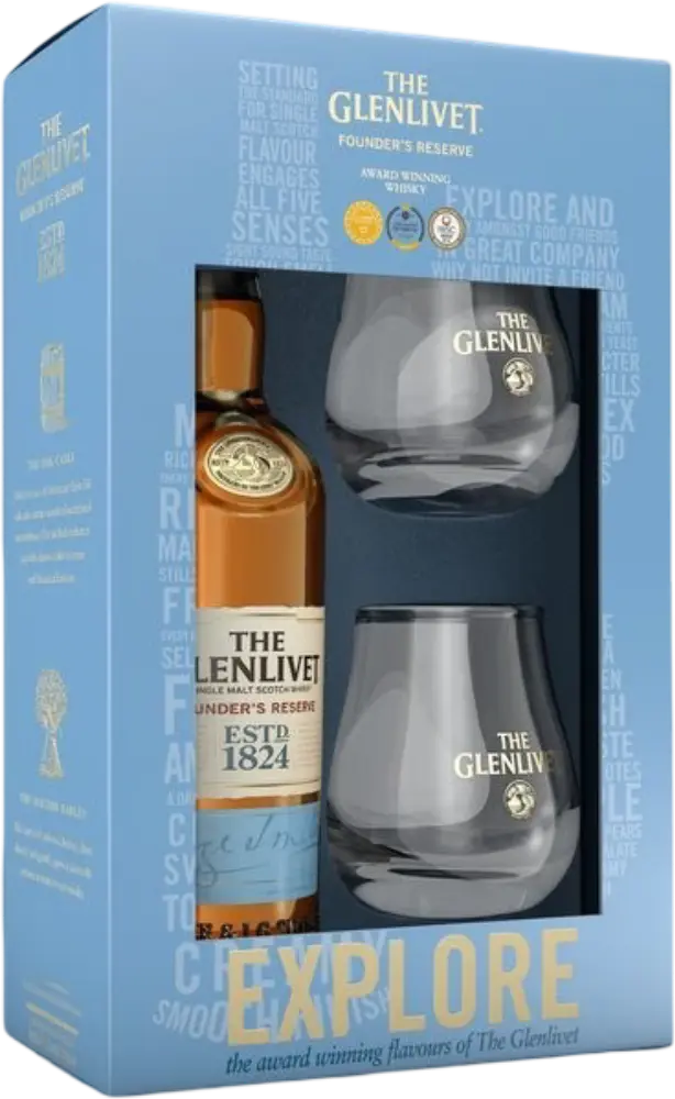 Glenlivet Glenlivet Founders Reserve 40% 0,7l + 2 skleničky