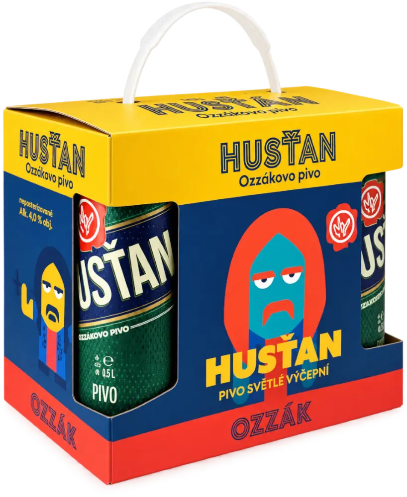 Pivovar Lobkowicz Pivo Lobkowicz Husťan Světlý Ležák 6x0,5l + Dárkové balení