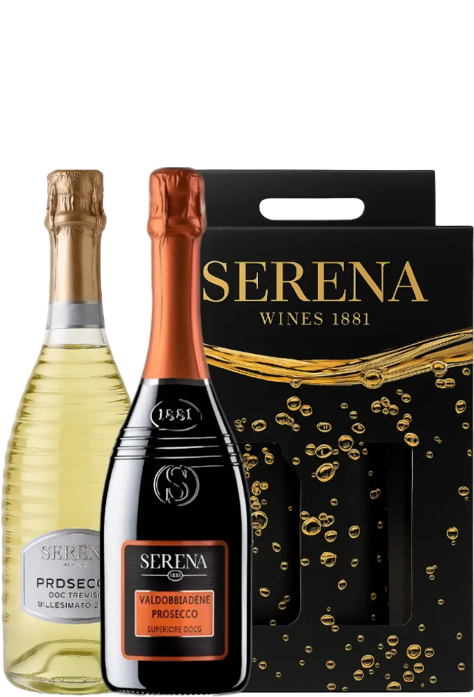 Serena Wines 1881 Set Serena DOCG Extra Dry a DOC Millesimato + Dárkové Balení