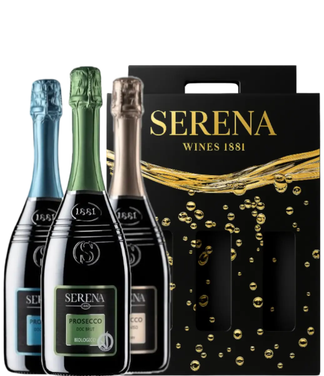 Serena Wines 1881 Set Serena Biologico a Brut a Extra Dry + Dárkové Balení