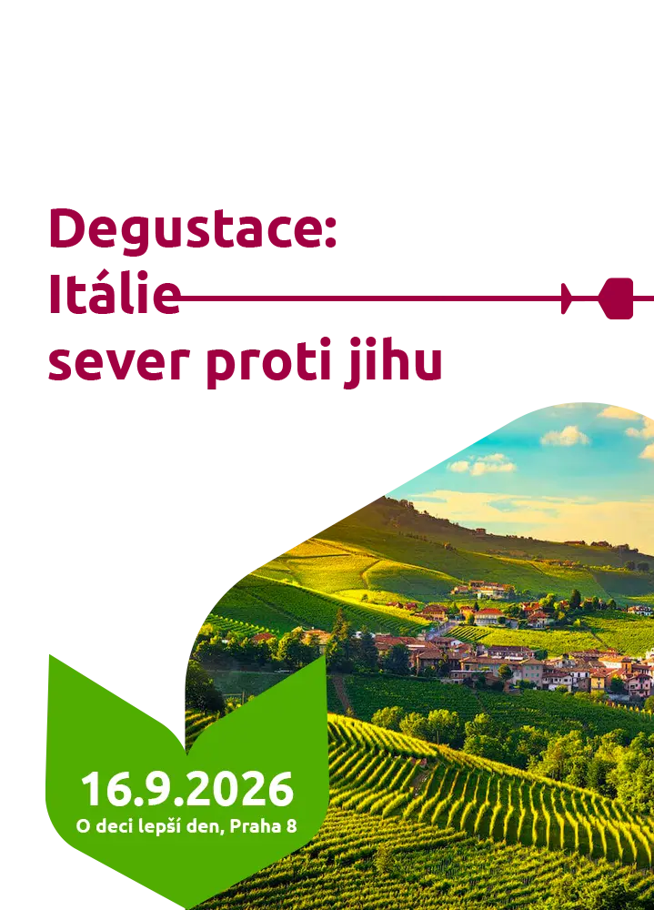 O deci lepší den Degustace · Itálie Sever proti Jihu · 16.9.2026