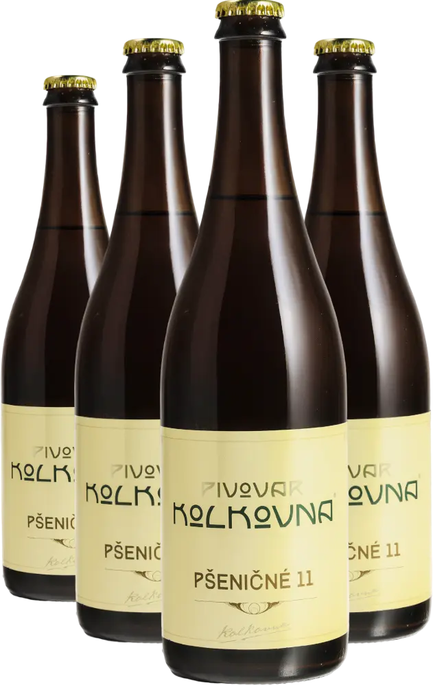Pivovar Kolkovna Set Piv Kolkovna Pšeničné 11° 0,75l 3+1
