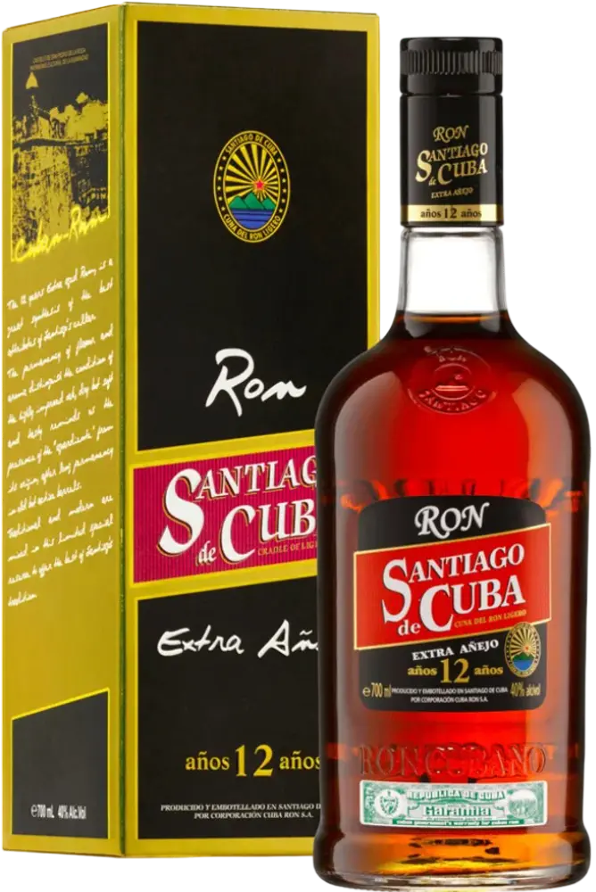 Santiago De Cuba Rum Ron Santiago De Cuba Anejo Superior ele 12 0,7l 40% + Dárkové balení