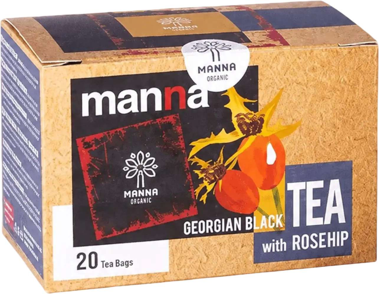 Manna Čaj Manna Černý se šípkem 20ks