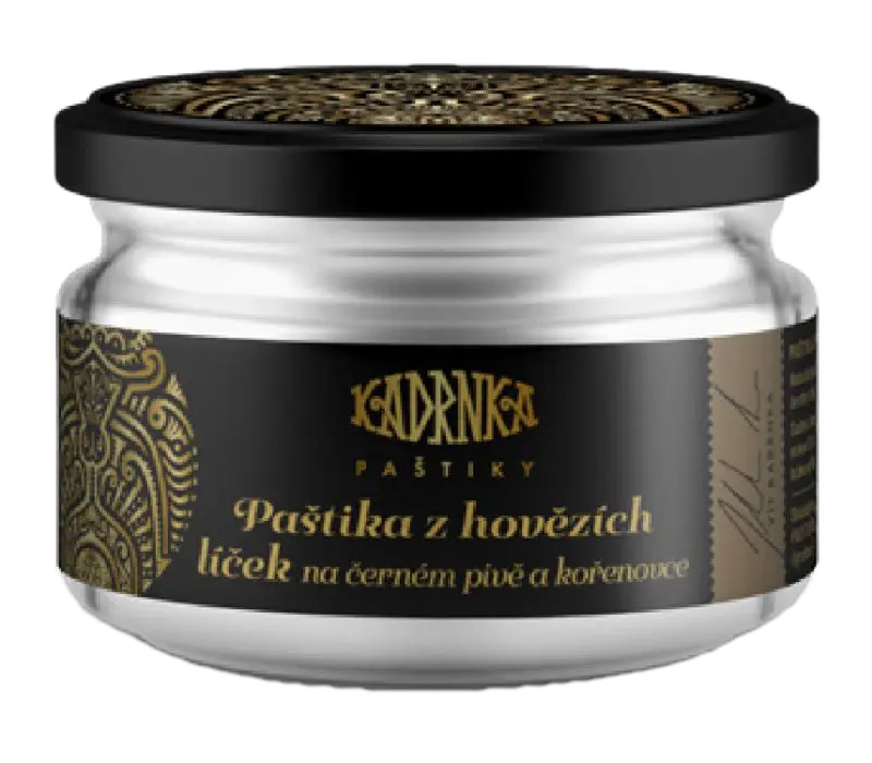 Vít Kadrnka Paštika z hovězích líček na černém pivě a kořenovce Vít Kadrnka 160g