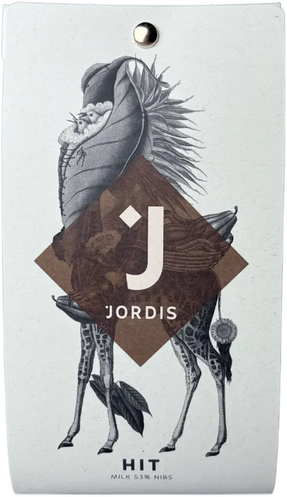 Jordi's Čokoláda mléčná 53% s kousky bobů Jordi's 50g
