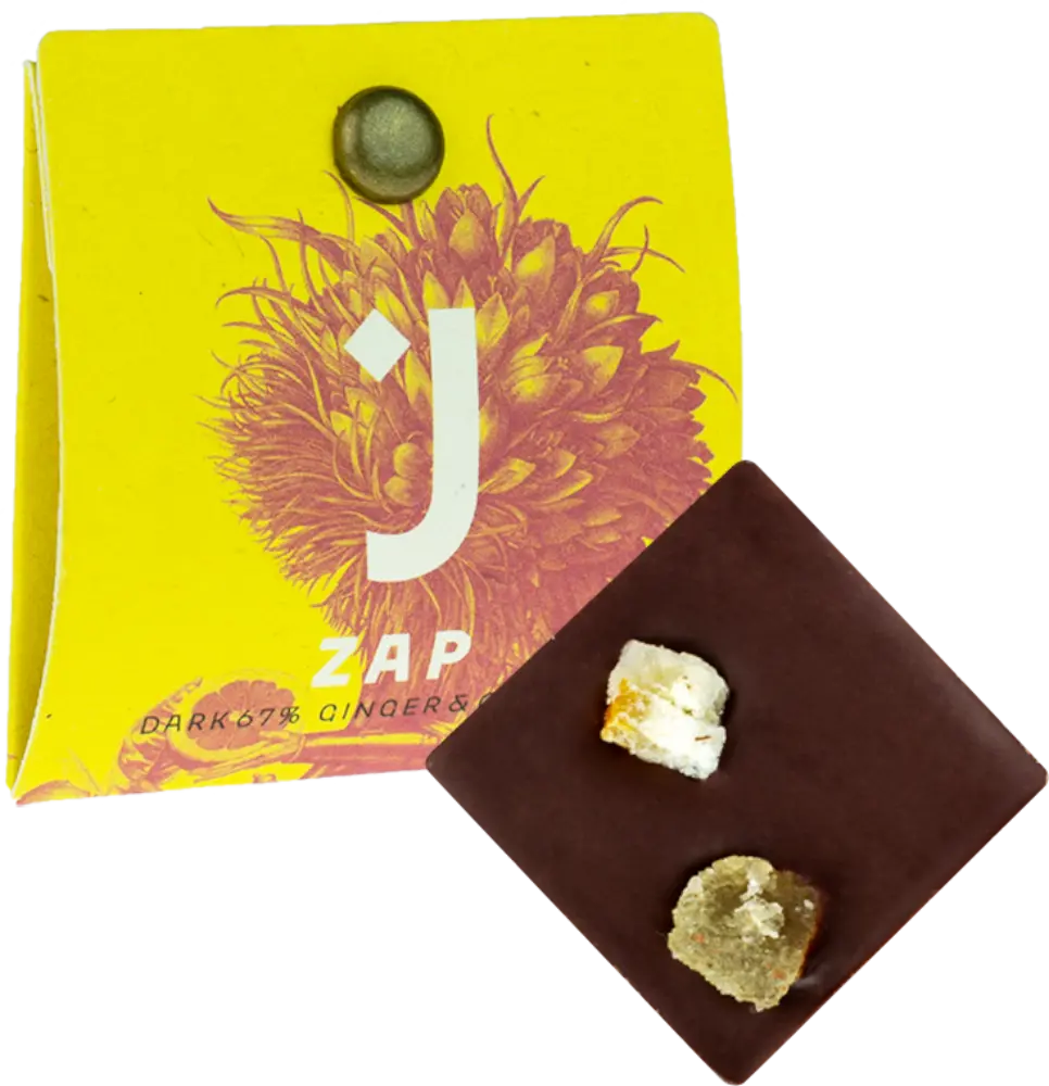 Jordi's Čokoláda hořká 67% zázvor a pomeranč Jordi's 4g