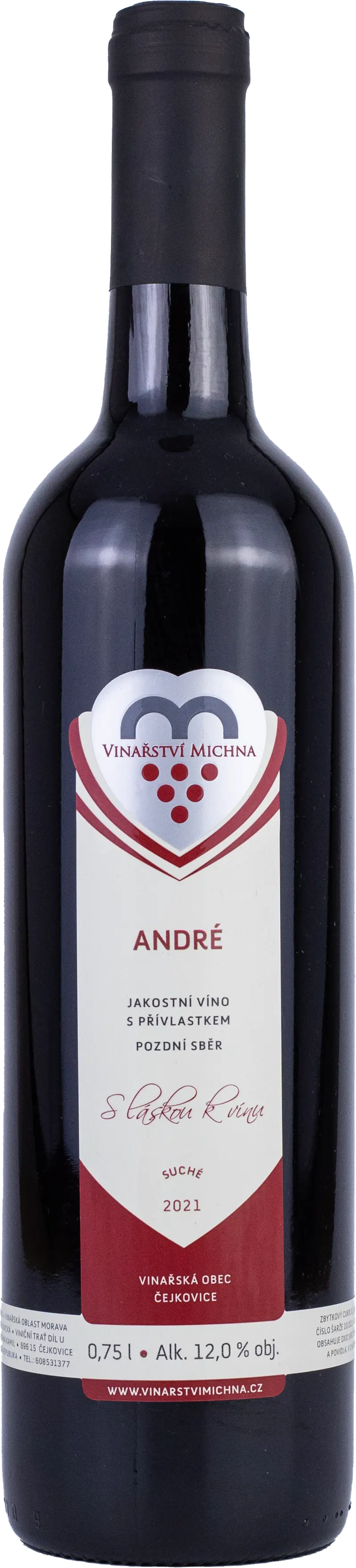Vinařství Michna Michna André Pozdní sběr 2021