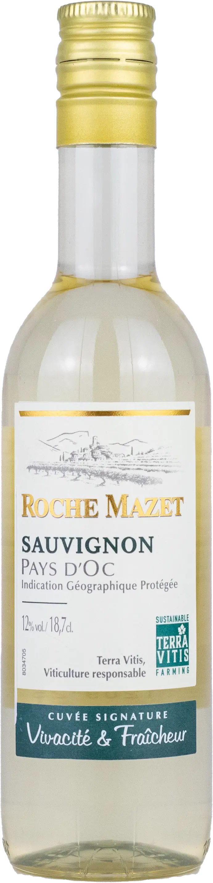 Castel Freres Castel Freres Roche Mazet - Sauvignon Blanc Pays d'Oc IGP Terra Vitis 0,187l Pet 2022