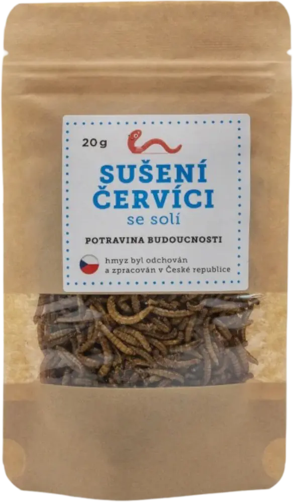 Ježkův statek Sušení červíci se solí Ježkův statek 20g