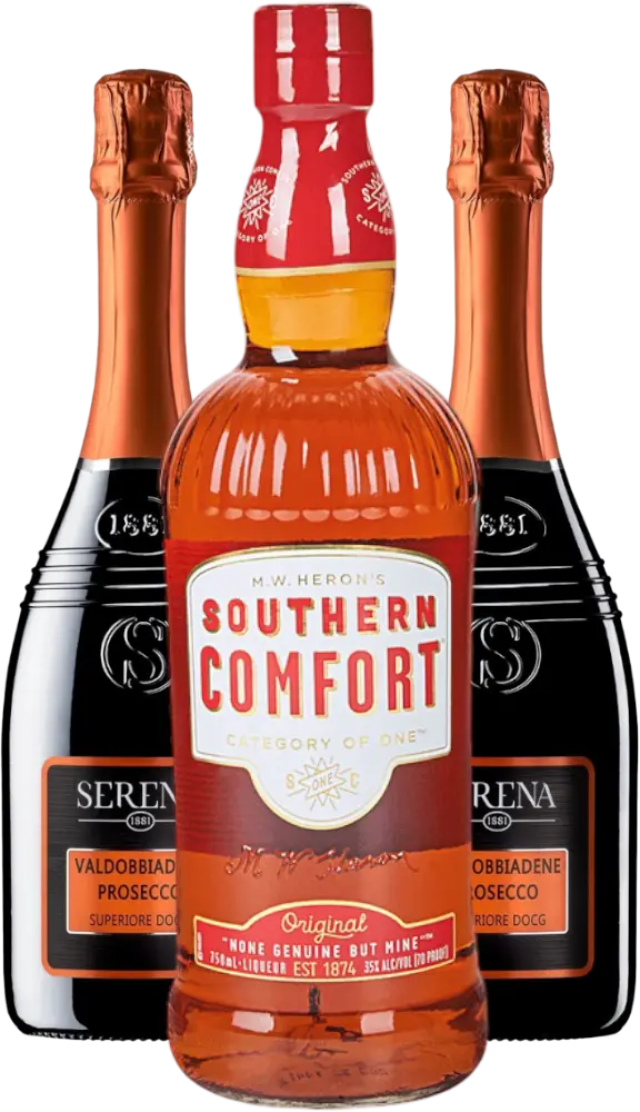 různí Set Southern Comfort Spritz - Southern Comfort + 2x Serena Prosecco Valdobbiadene DOCG Extra Dry