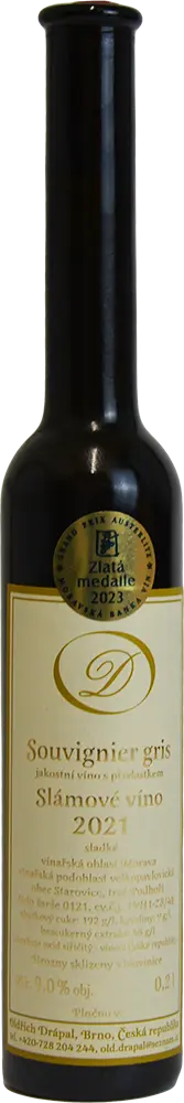 Oldřich Drápal slámové víno Oldřich Drápal slámové víno Souvignier gris 2021 0,2l