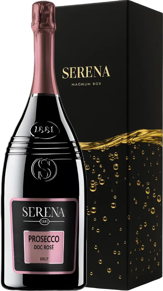 Serena Wines 1881 Set Serena Prosecco DOC Rosé Millesimato Brut Magnum 1,5l + Dárkové balení