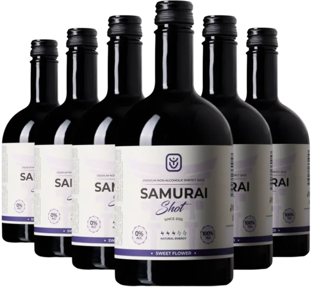 Drink Samurai Set energetický nápoj Samurai Shot Sweet Flower 6x0,5l
