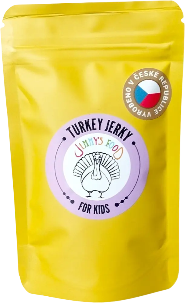 Jironi Food s.r.o. Jerky Krůtí pro děti Jimmy's Food 25g
