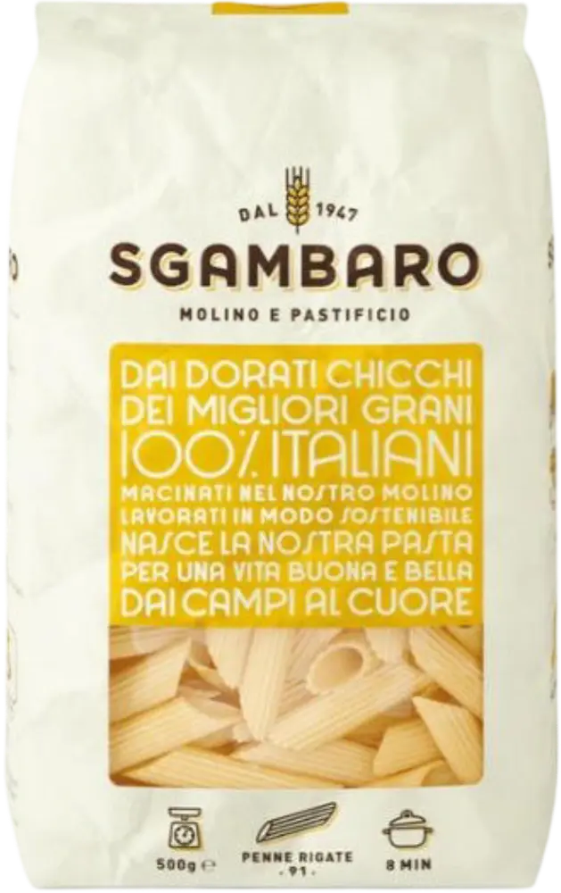 Sgambaro Těstoviny Penne Rigate Traf. Bronzo Sgambaro 500g