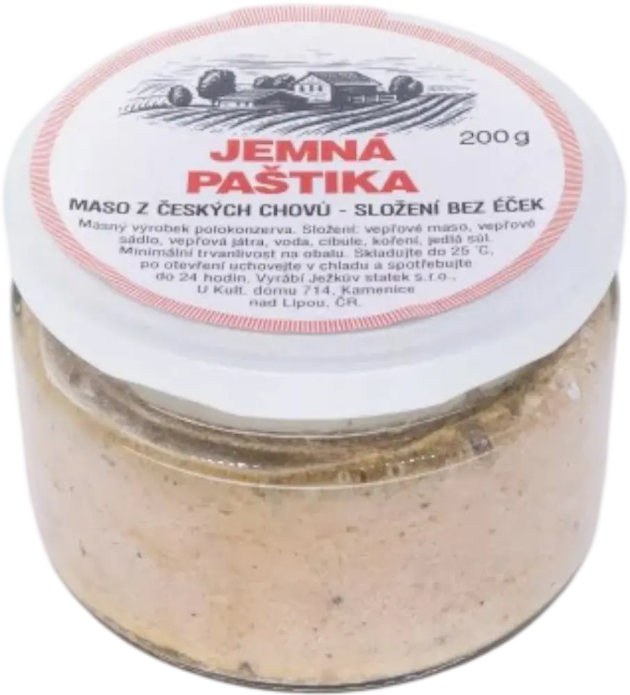 Ježkův statek Jemná paštika Ježkův statek 200g