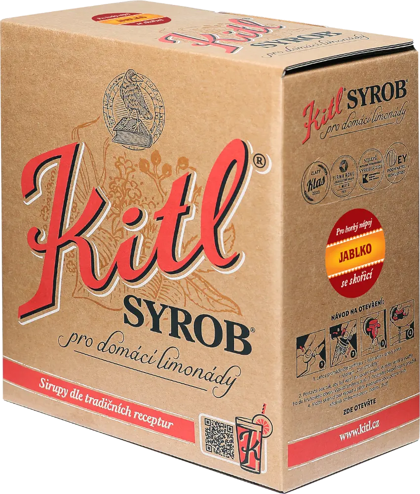 Kitl Kitl Syrob Jablko se skořicí Bag in Box 5l