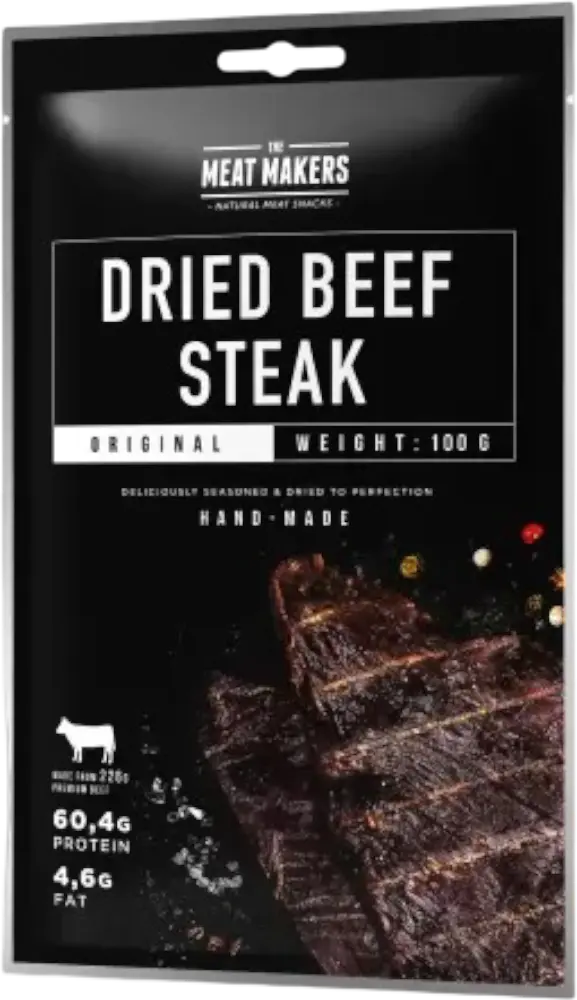 Meat Makers Jerky Meat Makers Beef Steak Original 100g