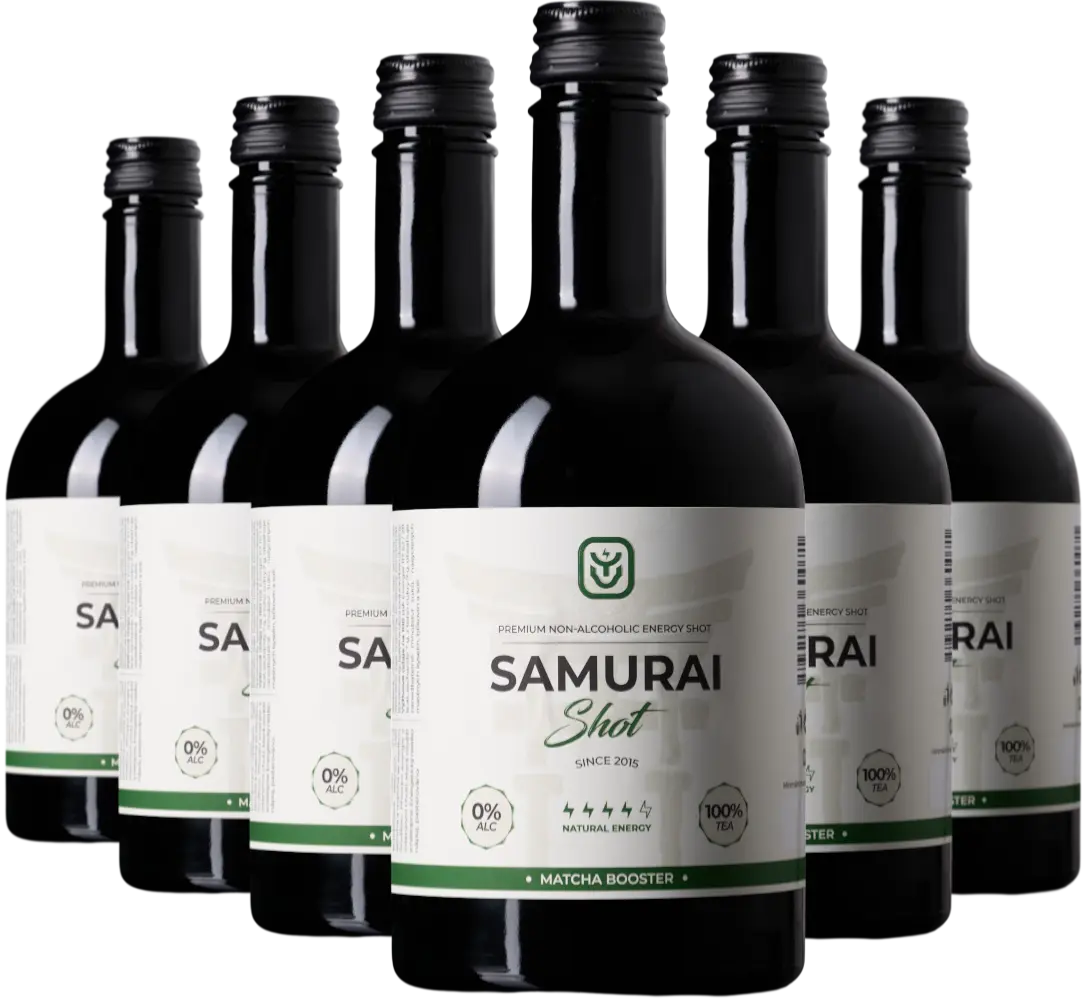 Drink Samurai Set energetický nápoj Samurai Shot Matcha Booster 6x0,5l