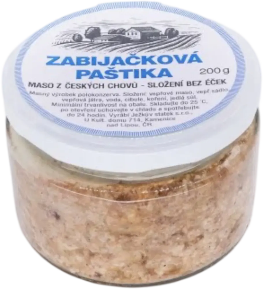 Ježkův svět Zabijačková paštika Ježkův statek 200g