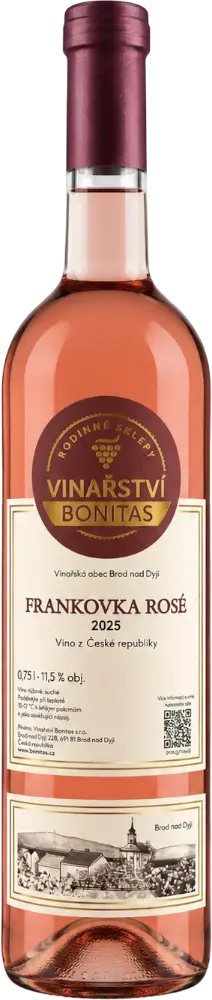 Vinařství Bonitas Bonitas Frankovka rosé 2025