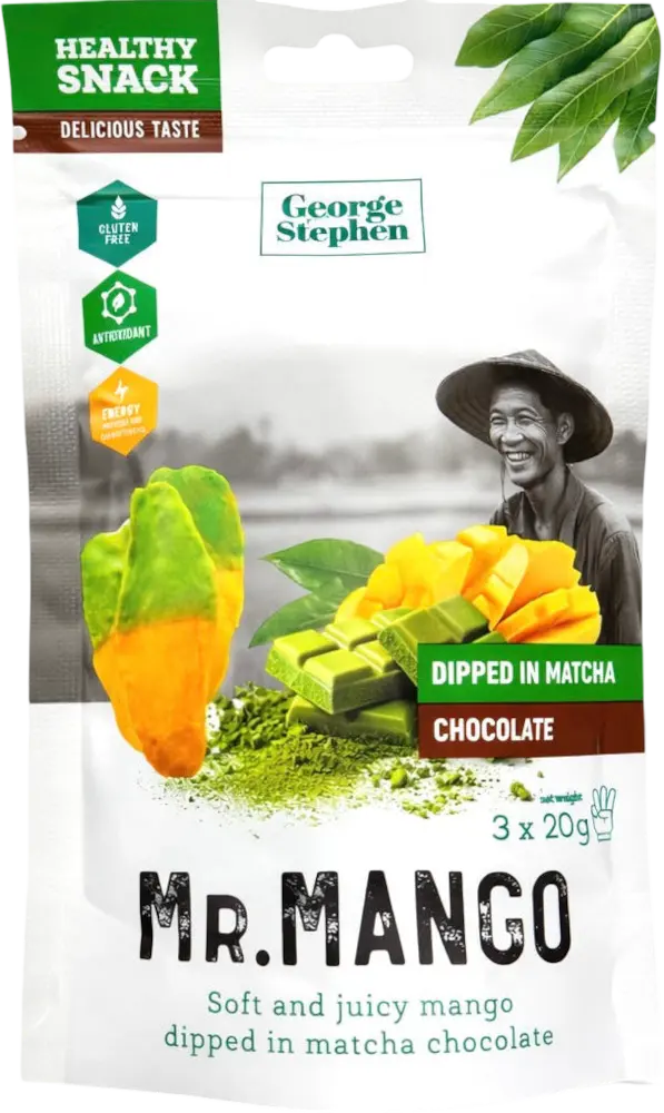 George and Stephen Mango v matcha čokoládě Mr. Mango 3x20g