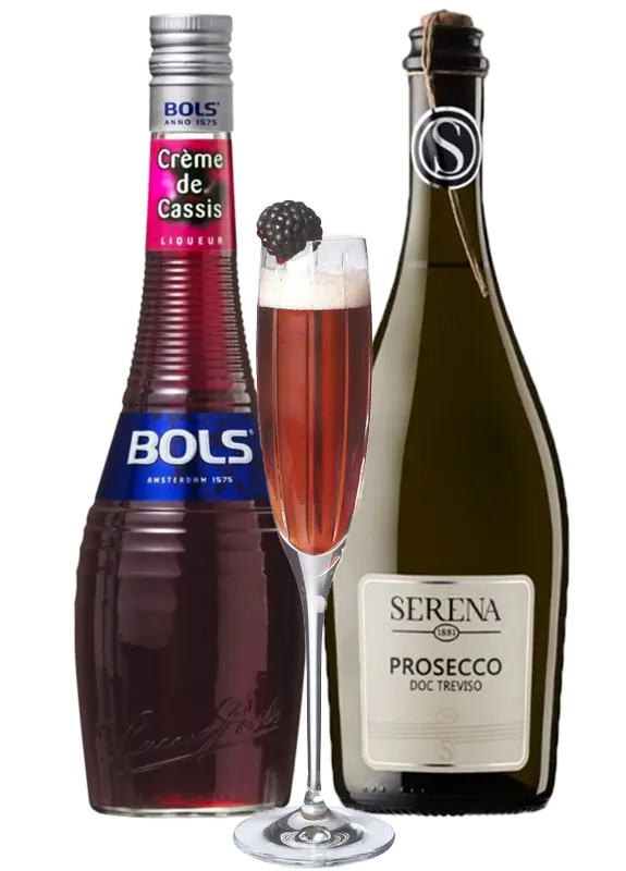 různí Kir Royale koktejlový set