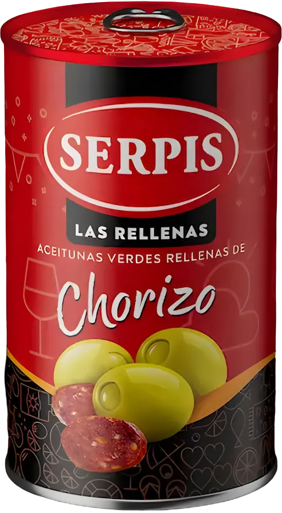 Serpis Serpis Olivy plněné pikantním chorizem 300g