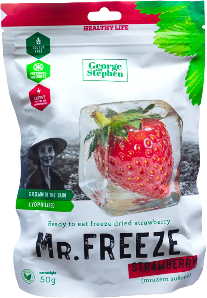 George and Stephen Sušené jahody mrazem Mr. Freeze Strawberry 50g