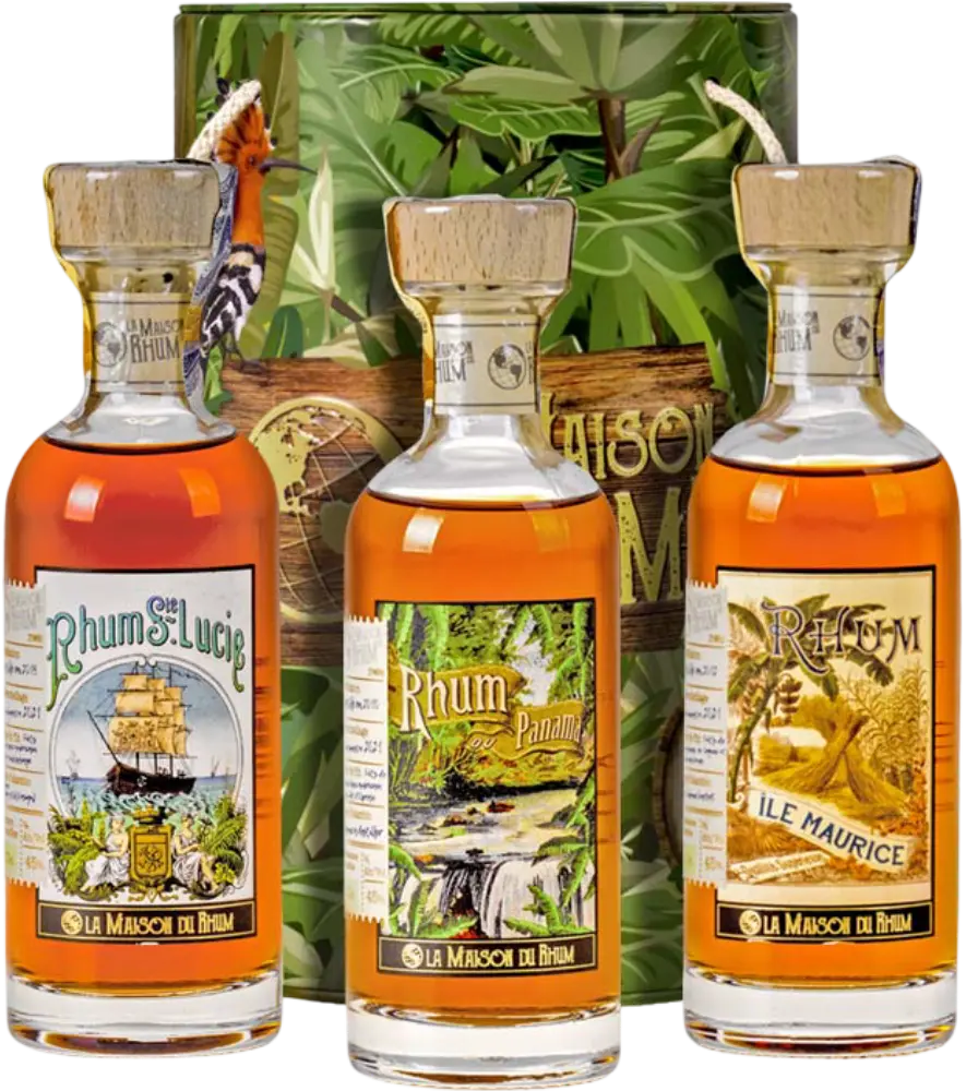 Botran Rum Kolekce La Maison du Rhum 3x 0,2l 45% + Dárkové balení