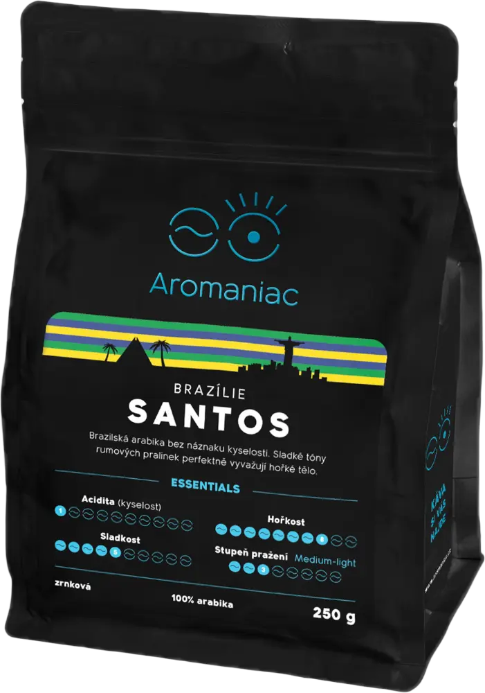 Aromaniac Káva Aromaniac Brazílie Santos 250g
