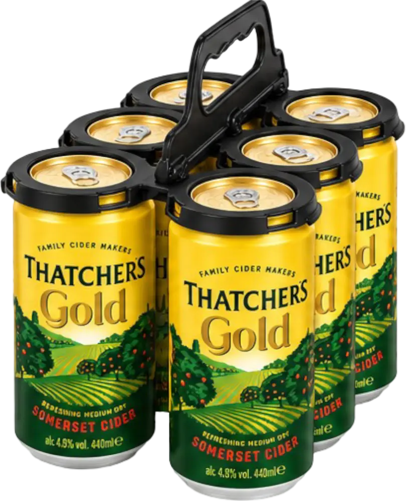 Thatchers Cider Set Cider Thatchers Gold 0,5l 4+2 s držákem
