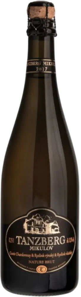 Tanzberg Tanzberg Sekt cuvée Chardonnay & Ryzlink rýnský & Ryzlink vlašský Brut nature 2017