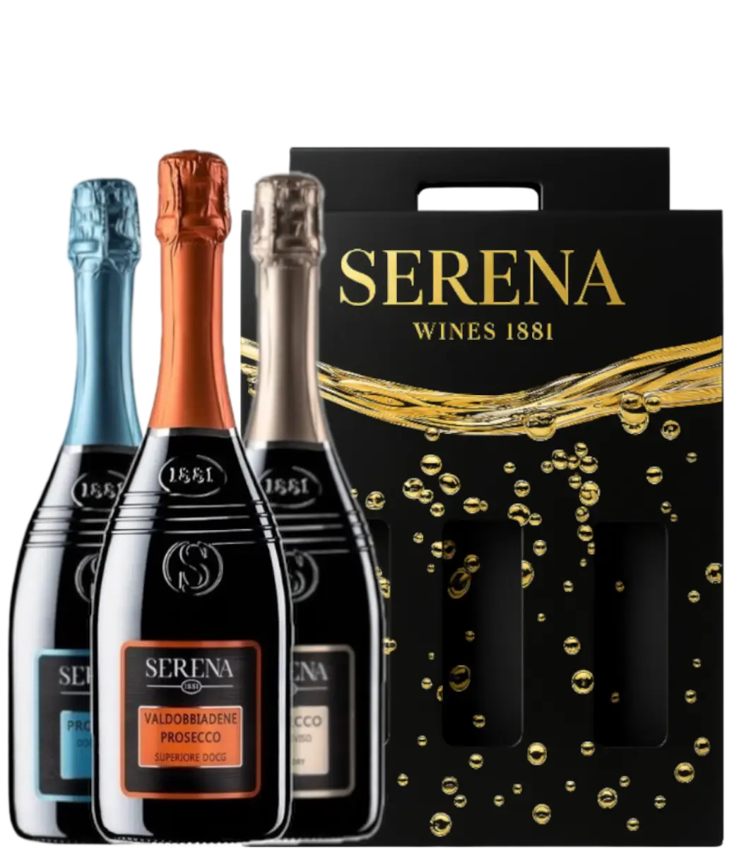 Serena Wines 1881 Set Serena Valdobbiadenne a Brut a Extra Dry + Dárkové Balení