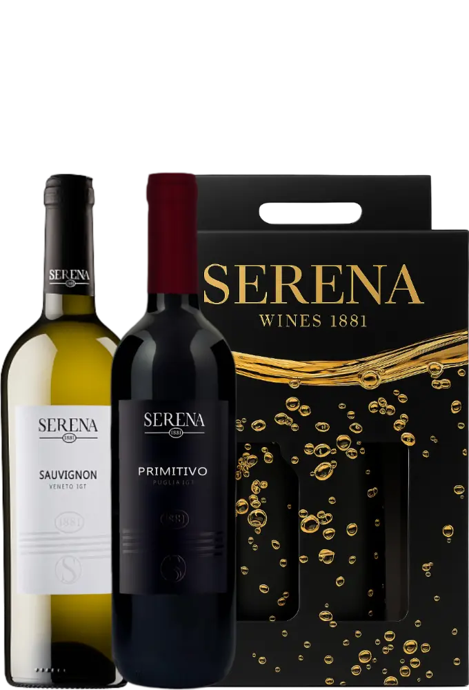 Serena Wines 1881 Set Serena Primitivo a Sauvignon + Dárkové balení