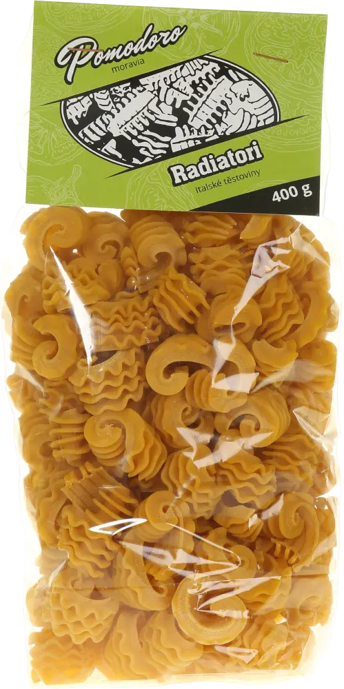 Pomodoro moravia Těstoviny Radiatori Pomodoro moravia 400g